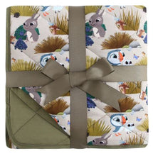 Load image into Gallery viewer, Puffin Rock Large Blanket -Luxe Bamboo by Ploom Baby