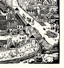 Load image into Gallery viewer, WolfWalkers inspired - Kilkenny Lino Print from Clara de Frutos