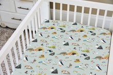 Load image into Gallery viewer, Puffin Rock Bamboo Crib Sheet - 52 x 28