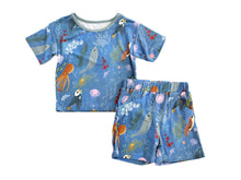 Load image into Gallery viewer, Snuggly Figs - Ocean Wonder - Puffin Rock T-shirt / Short Set