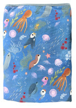 Load image into Gallery viewer, Snuggly Figs - Ocean Wonder Puffin Rock Toddler Blanket