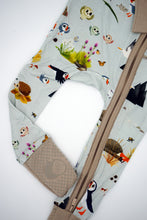 Load image into Gallery viewer, Puffin Rock Bamboo ZIPPED ROMPER