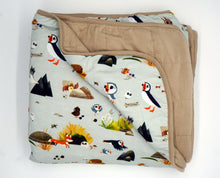 Load image into Gallery viewer, Puffin Rock Bamboo Crib BLANKET - 57 x 39