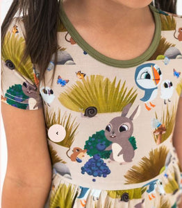 Puffin Rock Dress -Luxe Bamboo - Ploom Baby