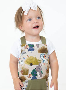 Puffin Rock Overalls -Luxe Bamboo - Ploom Baby