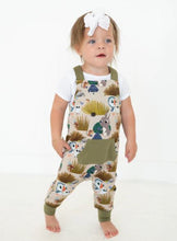 Load image into Gallery viewer, Puffin Rock Overalls -Luxe Bamboo - Ploom Baby
