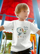 Load image into Gallery viewer, Puffin Rock - Kids Organic t-shirt - Oona &amp; Baba take a walk
