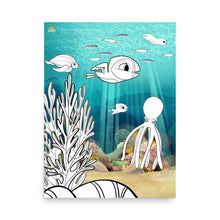 Load image into Gallery viewer, Puffin Rock - Colour it your way - Poster
