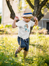 Load image into Gallery viewer, Puffin Rock - Kids Organic T-shirt - Oona and Mossy
