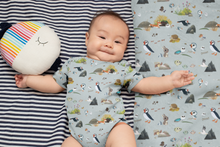 Load image into Gallery viewer, Puffin Rock Bamboo Crib BLANKET - 57 x 39&quot;

