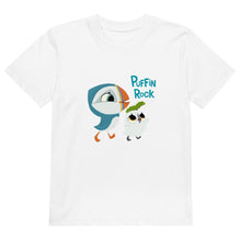 Load image into Gallery viewer, Puffin Rock - Kids Organic t-shirt - Oona &amp; Baba take a walk
