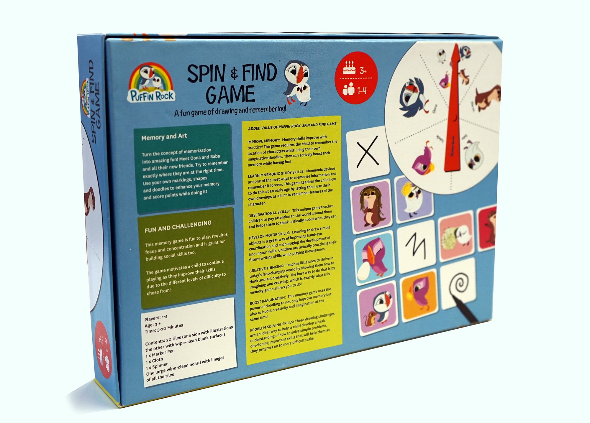 Puffin Rock Spin & Find Board Game - Aged 3+ – CartoonSaloon